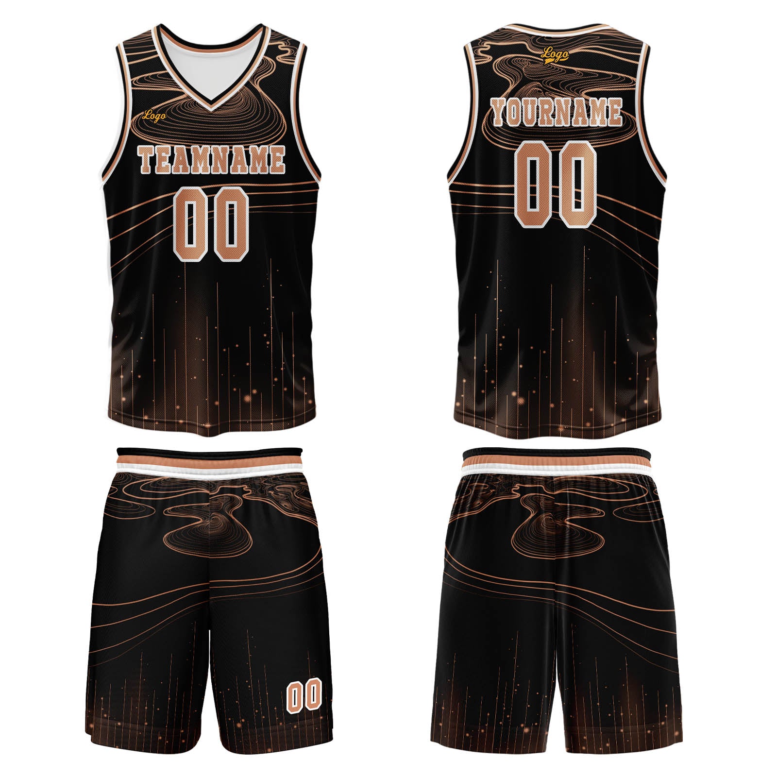 Custom Orange Basketball Jersey Uniform Suit Printed Your Logo Name Number enthsush