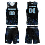 Custom Blue Basketball Jersey Uniform Suit Printed Your Logo Name Number