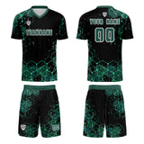 Custom Dark Green Jerseys for Men Women Personalized Soccer Uniforms for Adult and Kid