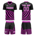Custom Black Purple Soccer Jerseys for Men Women Personalized Soccer Uniforms for Adult and Kid enthsush