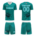 Custom Dark Green Jerseys for Men Women Personalized Soccer Uniforms for Adult and Kid enthsush