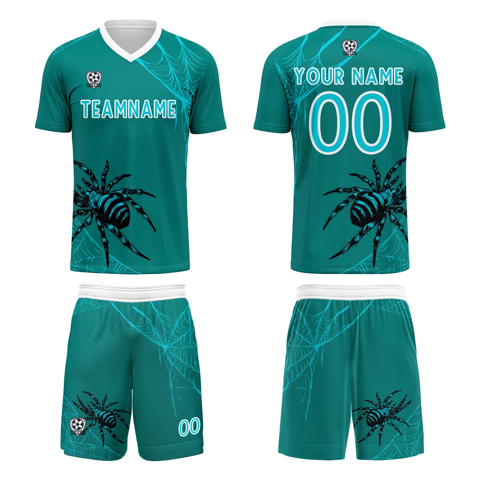 Custom Dark Green Jerseys for Men Women Personalized Soccer Uniforms for Adult and Kid enthsush