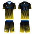 Custom Yellow Blue Jerseys for Men Women Personalized Soccer Uniforms for Adult and Kid enthsush