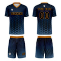 Custom Blue Orange Jerseys for Men Women Personalized Soccer Uniforms for Adult and Kid enthsush