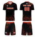 Custom Orange Jerseys for Men Women Personalized Soccer Uniforms for Adult and Kid enthsush