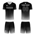 Custom Black White Jerseys for Men Women Personalized Soccer Uniforms for Adult and Kid enthsush