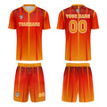 Custom Orange Yellow Jerseys for Men Women Personalized Soccer Uniforms for Adult and Kid enthsush
