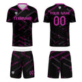 Custom Black Rose Red Jerseys for Men Women Personalized Soccer Uniforms for Adult and Kid enthsush