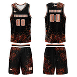 Custom Orange Basketball Jersey Uniform Suit Printed Your Logo Name Number