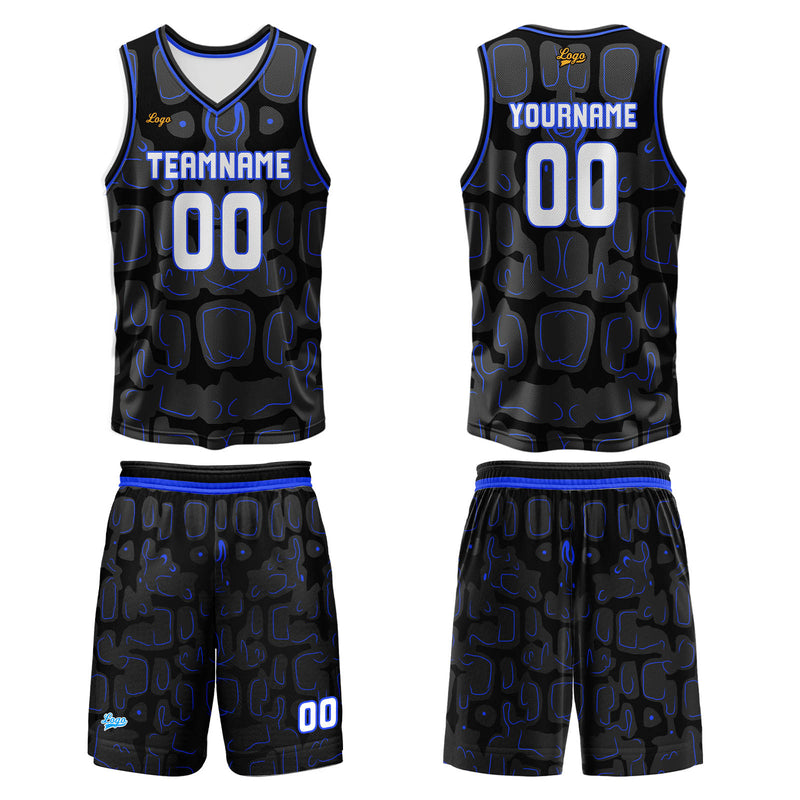 Custom Azure Basketball Jersey Uniform Suit Printed Your Logo Name Number