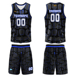 Custom Azure Basketball Jersey Uniform Suit Printed Your Logo Name Number