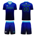 Custom Blue Jerseys for Men Women Personalized Soccer Uniforms for Adult and Kid enthsush