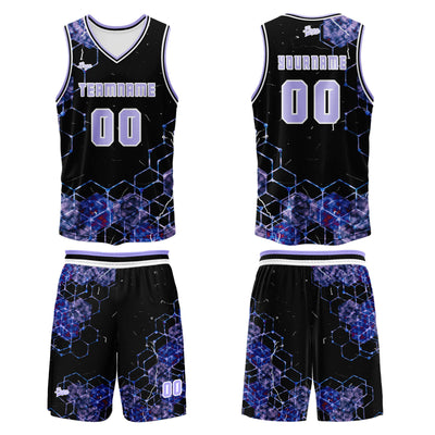 Custom Purple Basketball Jersey Uniform Suit Printed Your Logo Name Number enthsush