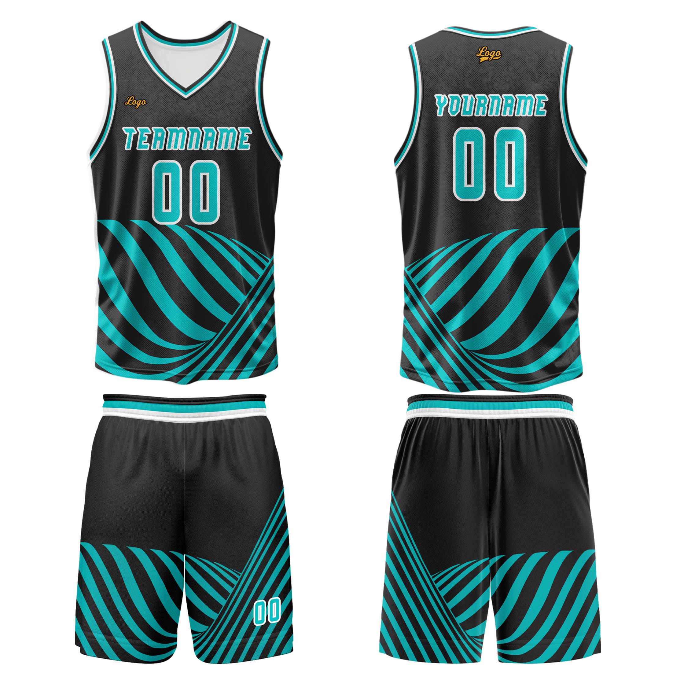 Custom Water Blue Basketball Jersey Uniform Suit Printed Your Logo Name Number enthsush