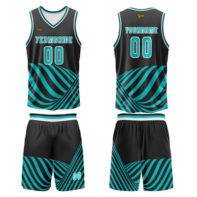 Custom Water Blue Basketball Jersey Uniform Suit Printed Your Logo Name Number enthsush