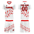 Custom White Jerseys for Men Women Personalized Soccer Uniforms for Adult and Kid enthsush
