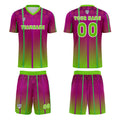 Custom Rose Red Green Jerseys for Men Women Personalized Soccer Uniforms for Adult and Kid enthsush