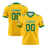 Custom Yellow Green Football Jersey Personalized Football Shirts for Men Women  Printed Team Name Number Logo