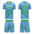 Custom Sky Blue Jerseys for Men Women Personalized Soccer Uniforms for Adult and Kid enthsush