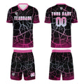 Custom Black Pink Jerseys for Men Women Personalized Soccer Uniforms for Adult and Kid enthsush