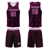 Custom Rose Purple Basketball Jersey Uniform Suit Printed Your Logo Name Number