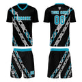 Custom Black Teal Soccer Jerseys for Men Women Personalized Soccer Uniforms for Adult and Kid enthsush