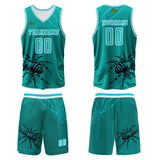 Custom Blue Green Basketball Jersey Uniform Suit Printed Your Logo Name Number