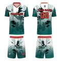 Custom White Light Green Jerseys for Men Women Personalized Soccer Uniforms for Adult and Kid enthsush