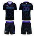 Custom Black Blue Jerseys for Men Women Personalized Soccer Uniforms for Adult and Kid enthsush