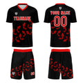 Custom Red Jerseys for Men Women Personalized Soccer Uniforms for Adult and Kid enthsush