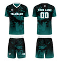 Custom White Dark Green Jerseys for Men Women Personalized Soccer Uniforms for Adult and Kid enthsush