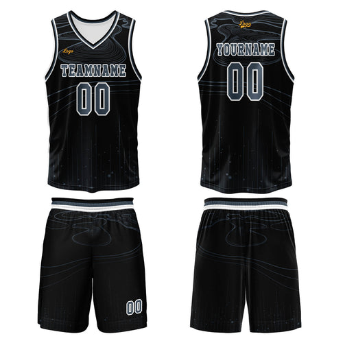 Custom Azure Basketball Jersey Uniform Suit Printed Your Logo Name Number enthsush
