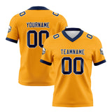 Custom Yellow Blue Football Jersey Personalized Football Shirts for Men Women  Printed Team Name Number Logo