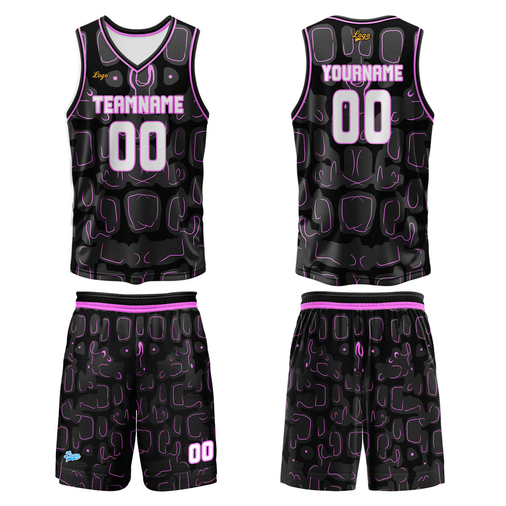 Custom Lilac Basketball Jersey Uniform Suit Printed Your Logo Name Number enthsush