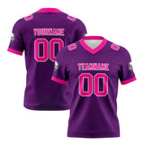 Custom Purple Pink Football Jersey Personalized Football Shirts for Men Women  Printed Team Name Number Logo