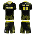 Custom Yellow Jerseys for Men Women Personalized Soccer Uniforms for Adult and Kid enthsush