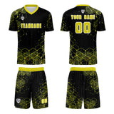 Custom Yellow Jerseys for Men Women Personalized Soccer Uniforms for Adult and Kid