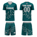Custom Dark Green Jerseys for Men Women Personalized Soccer Uniforms for Adult and Kid enthsush