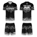 Custom Black Gray Jerseys for Men Women Personalized Soccer Uniforms for Adult and Kid enthsush