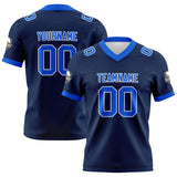 Custom Navy Thunder Blue Football Jersey Personalized Football Shirts for Men Women  Printed Team Name Number Logo