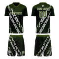 Custom Green Jerseys for Men Women Personalized Soccer Uniforms for Adult and Kid enthsush