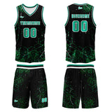 Custom  Green Basketball Jersey Uniform Suit Printed Your Logo Name Number