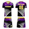 Custom Yellow Purple Jerseys for Men Women Personalized Soccer Uniforms for Adult and Kid enthsush