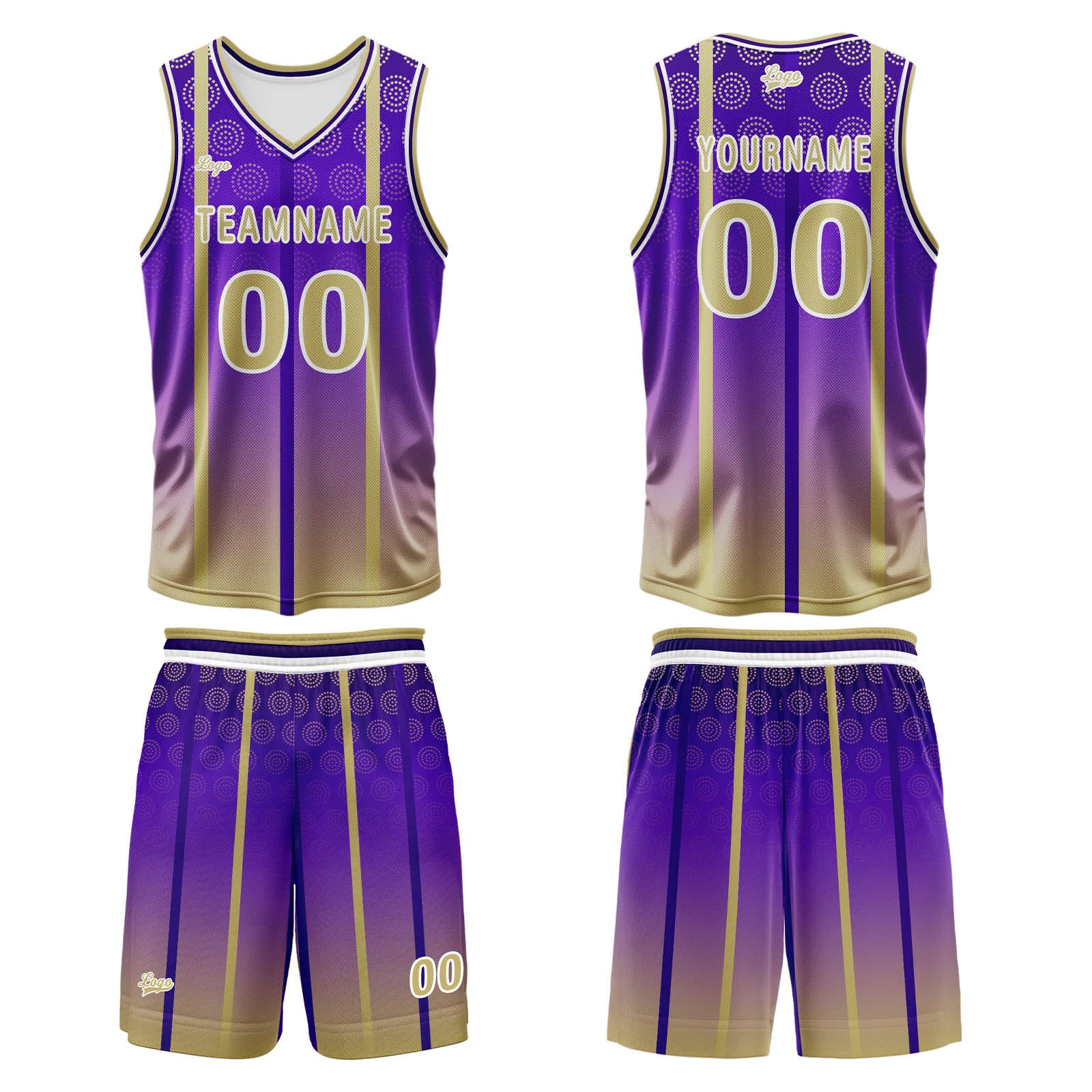 Custom Purple Basketball Jersey Uniform Suit Printed Your Logo Name Number enthsush