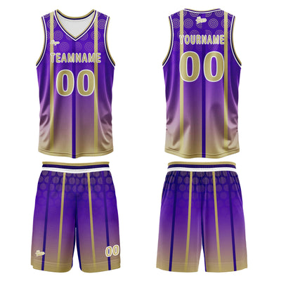 Custom Purple Basketball Jersey Uniform Suit Printed Your Logo Name Number enthsush