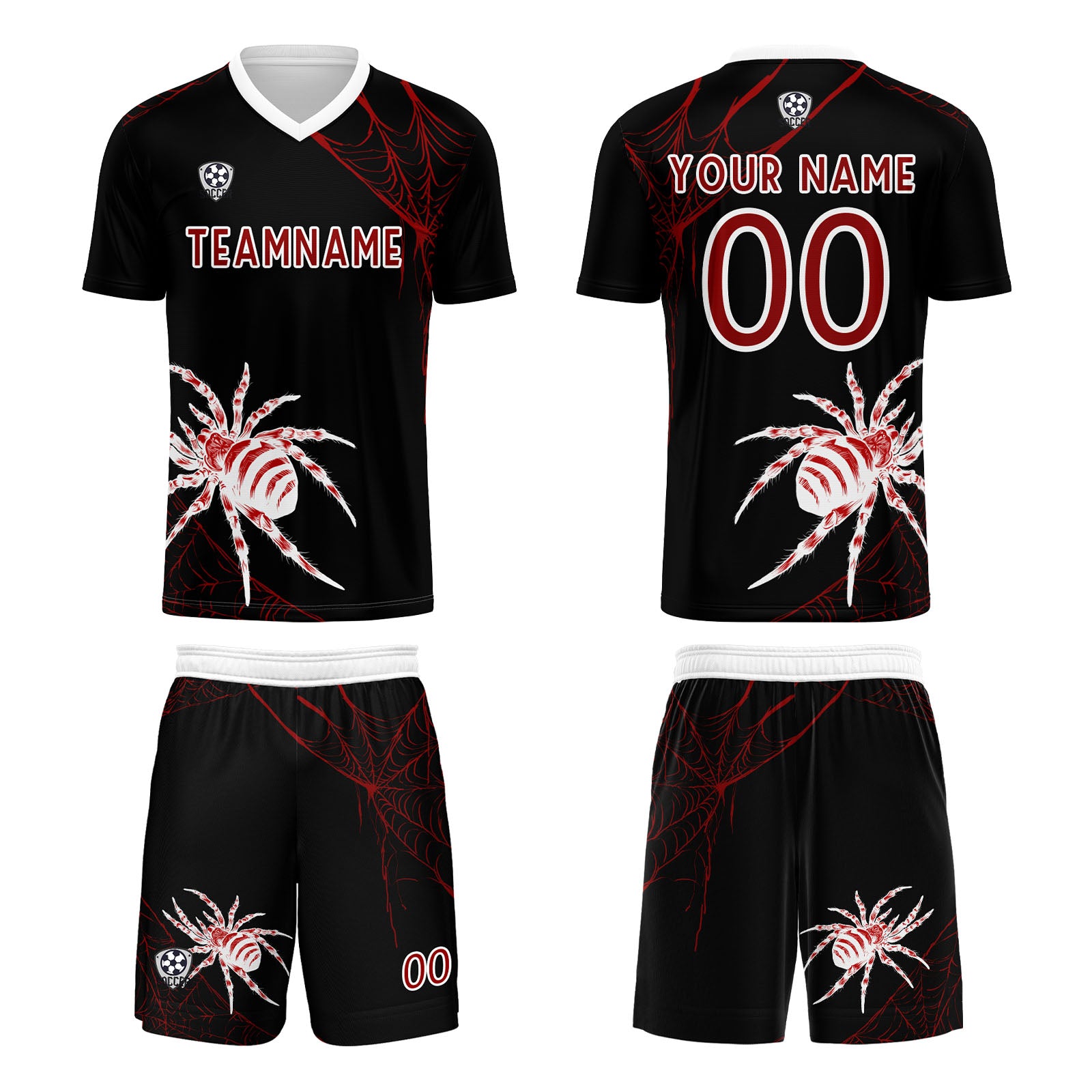 Custom Dark Red Jerseys for Men Women Personalized Soccer Uniforms for Adult and Kid enthsush
