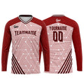 Custom Red Basketball Soccer Football Shooting Long T-Shirt for Adults and Kids enthsush