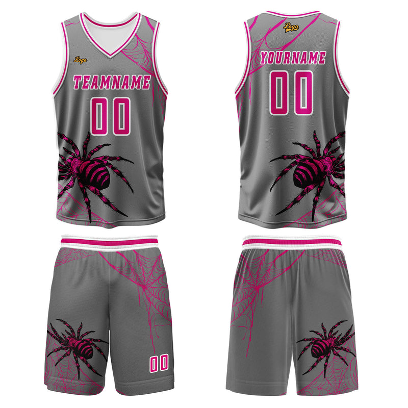 Custom Ash Powder Basketball Jersey Uniform Suit Printed Your Logo Name Number