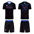 Custom Black Rose Purple Jerseys for Men Women Personalized Soccer Uniforms for Adult and Kid enthsush