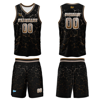 Custom Brown Basketball Jersey Uniform Suit Printed Your Logo Name Number enthsush